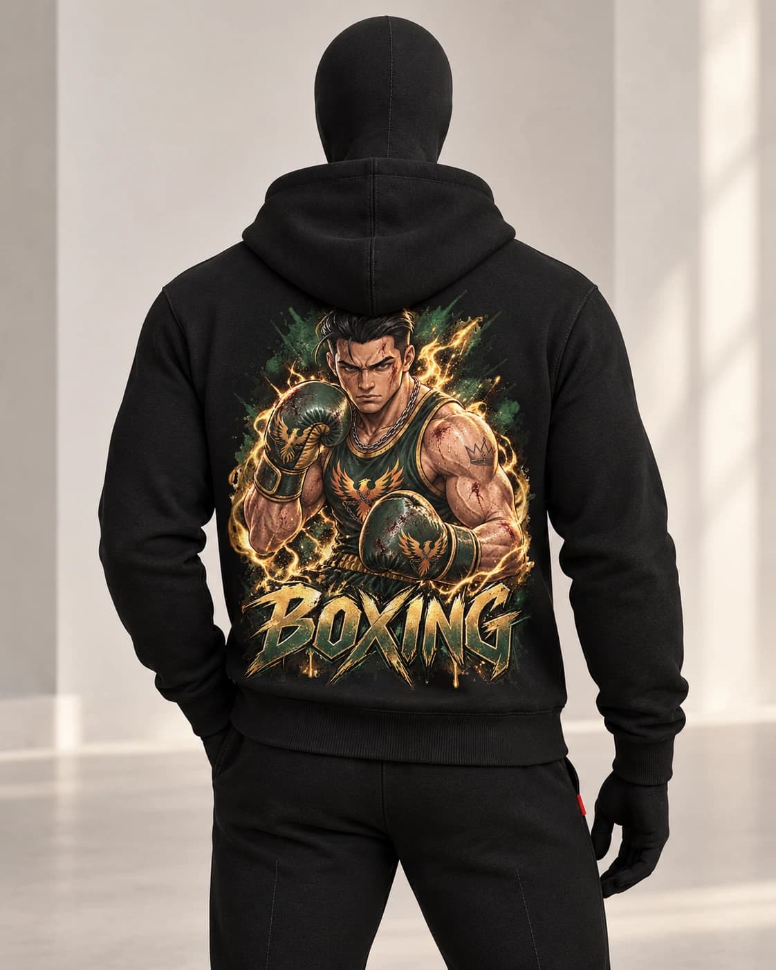 Boxing · Fighters Dark Series · Black · back