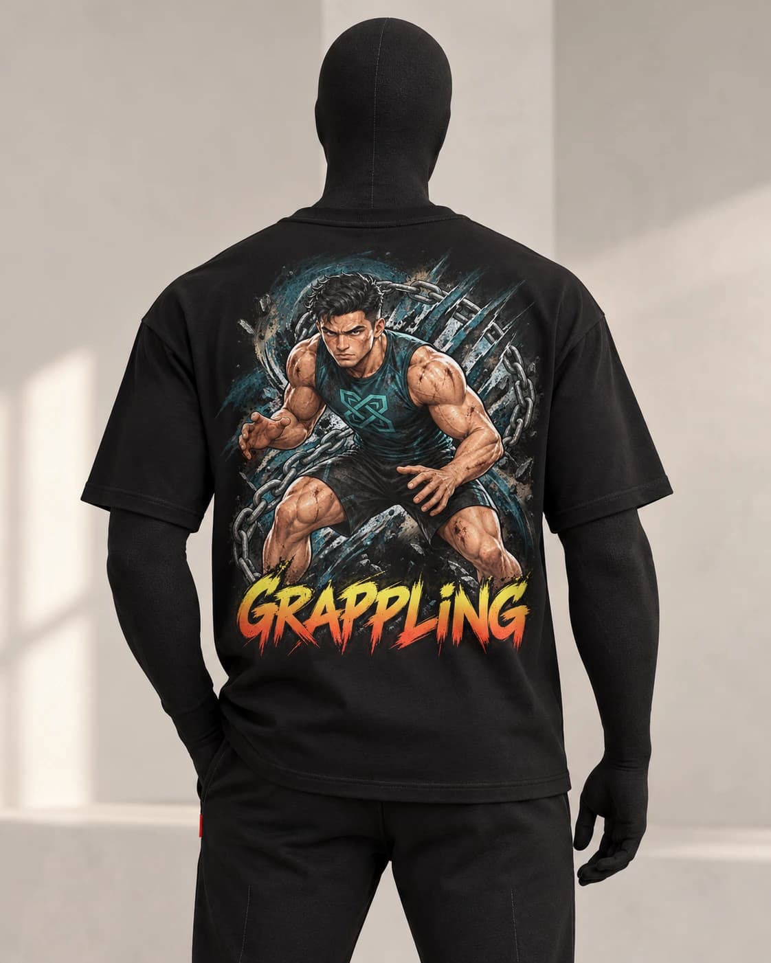 Grappling · Fighters Dark Series · Black · back