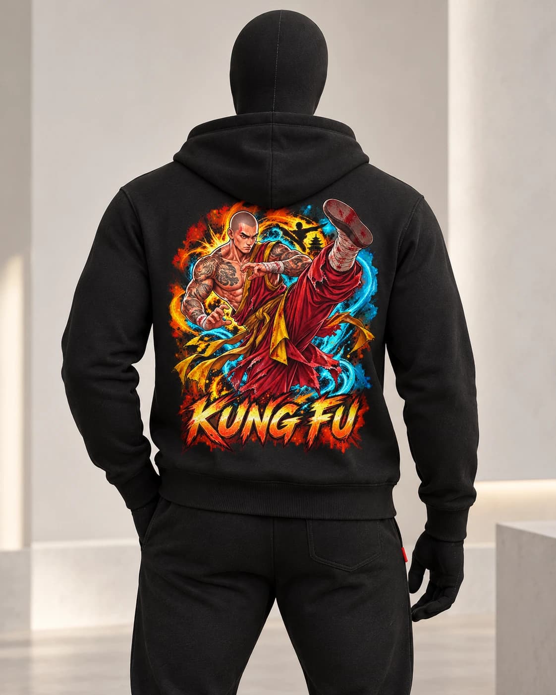 Kung Fu · Fighters Dark Series · Black · back