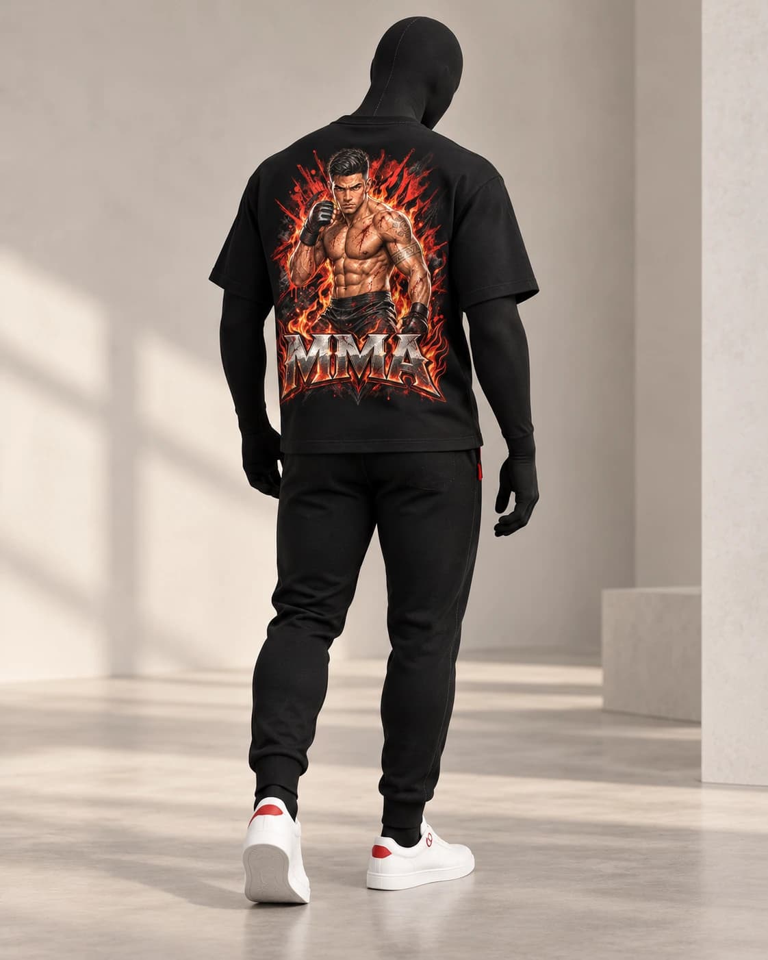 MMA · Fighters Dark Series · Black · back