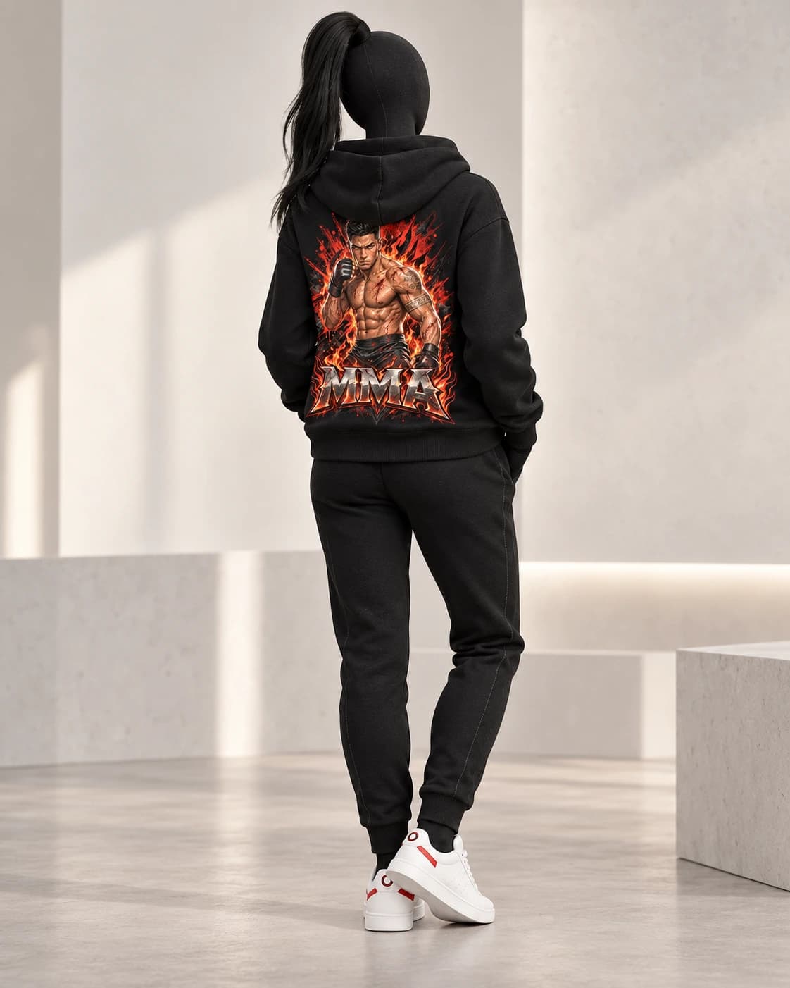 MMA · Fighters Dark Series · Black · back