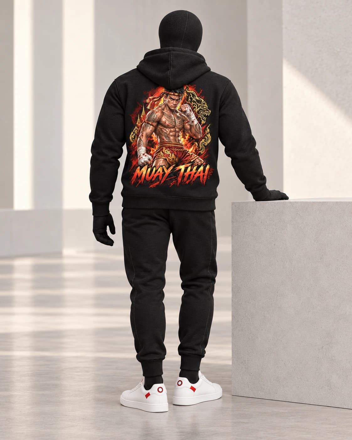 Muay Thai · Fighters Dark Series · Black · back