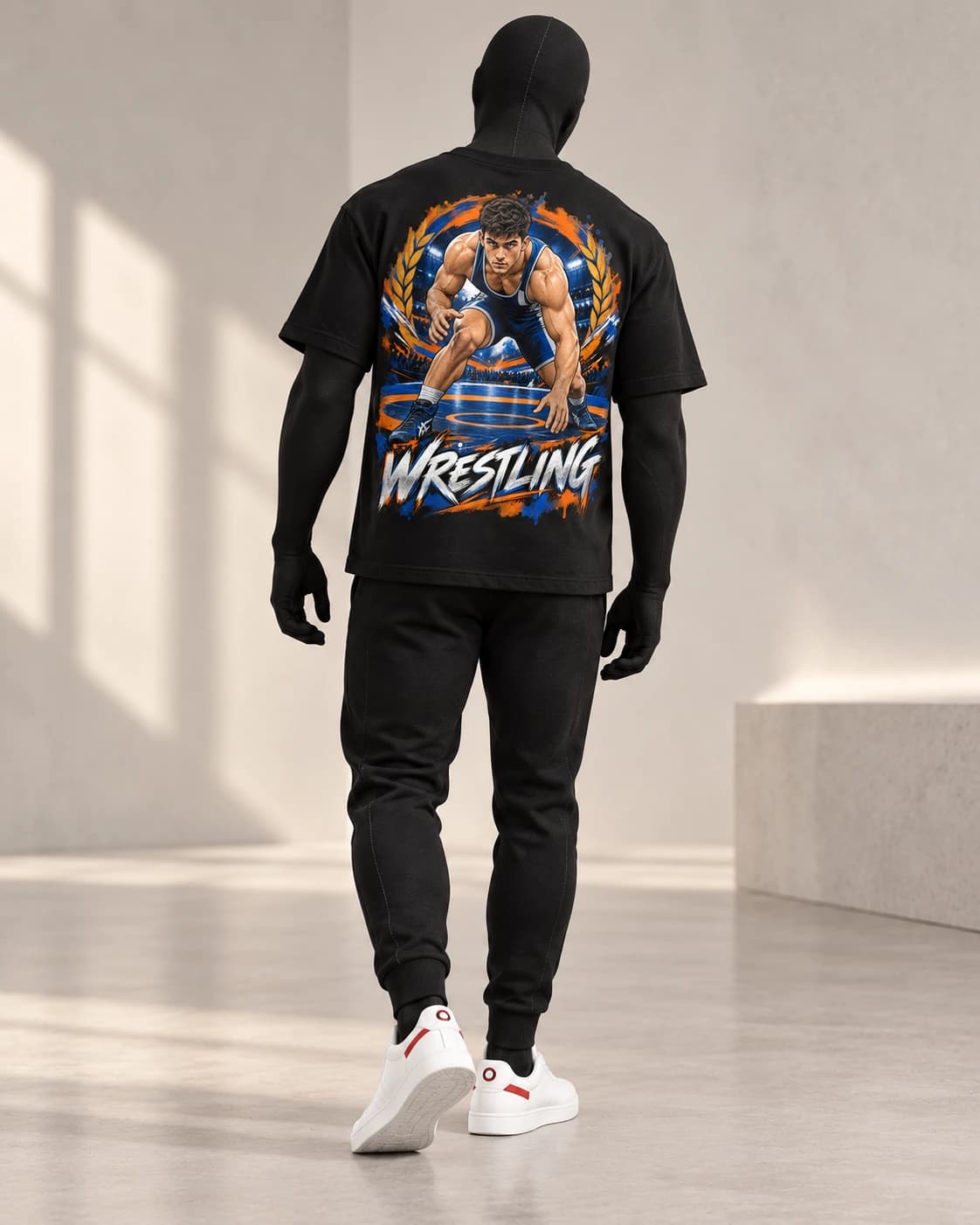 Wrestling · Fighters Dark Series · Black · back