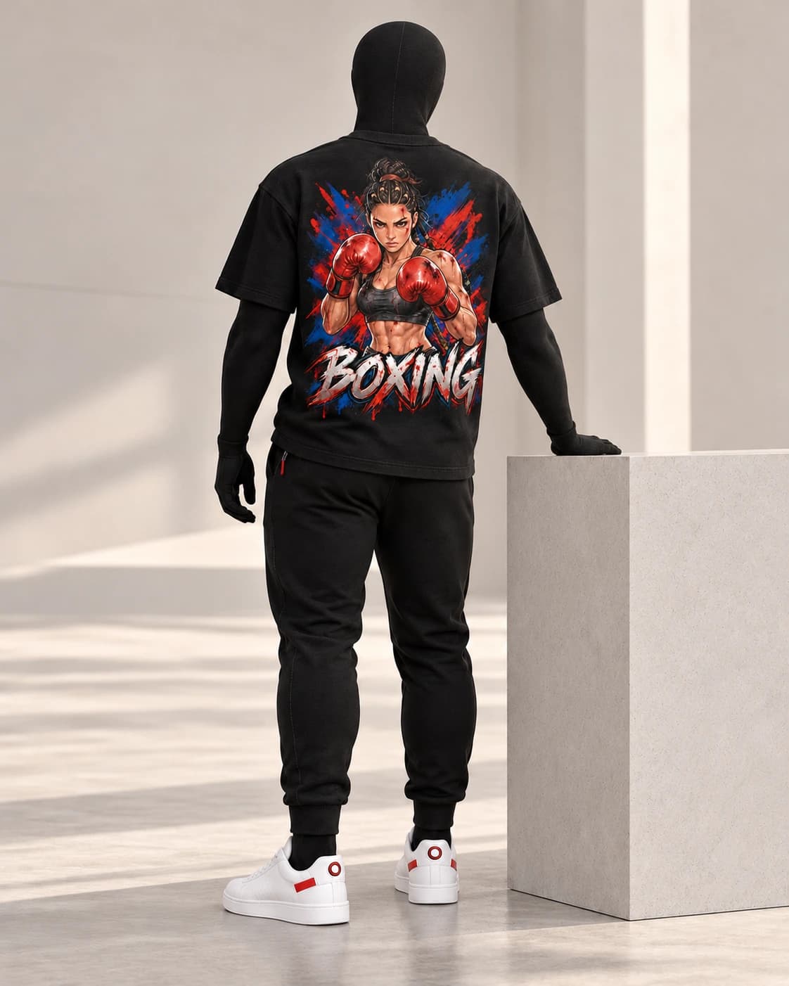 Boxing · Fighters Dark Series · Black · back