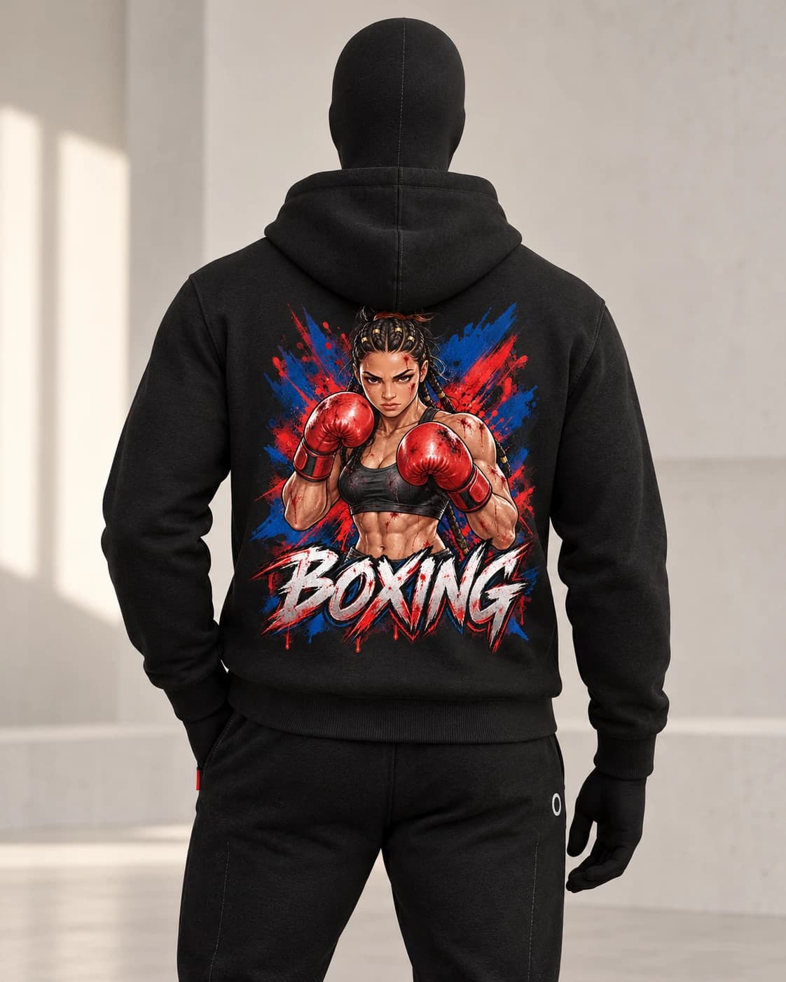 Boxing · Fighters Dark Series · Black · back