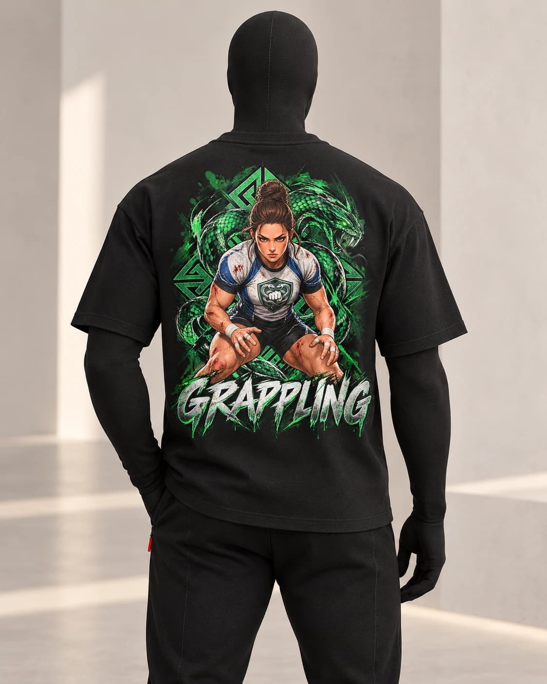 Grappling · Fighters Dark Series · Black · back