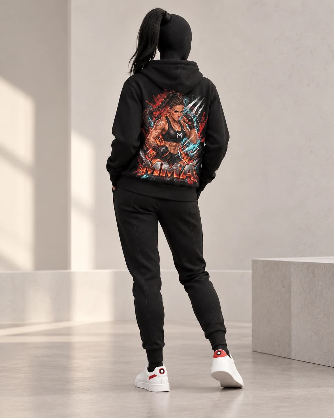 MMA · Fighters Dark Series · Black · back