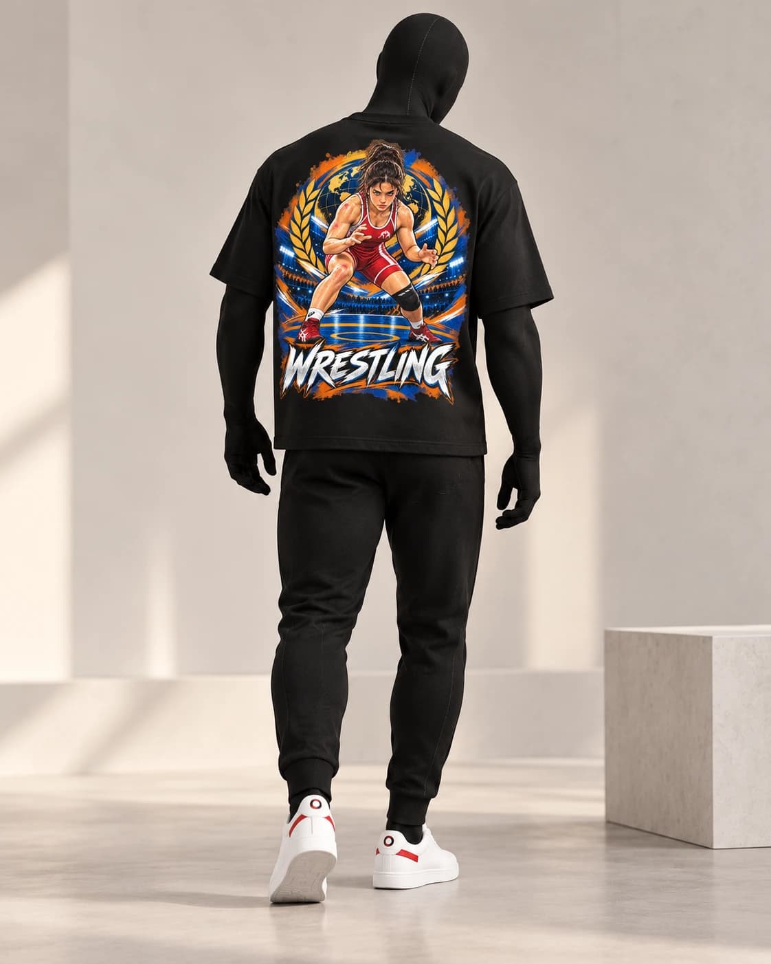 Wrestling · Fighters Dark Series · Black · back