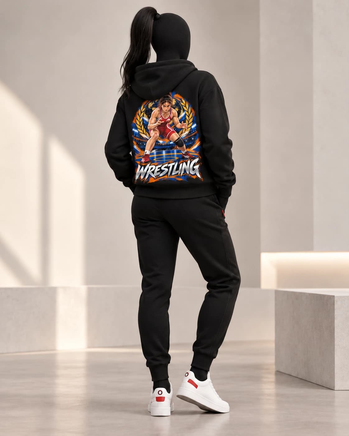 Wrestling · Fighters Dark Series · Black · back