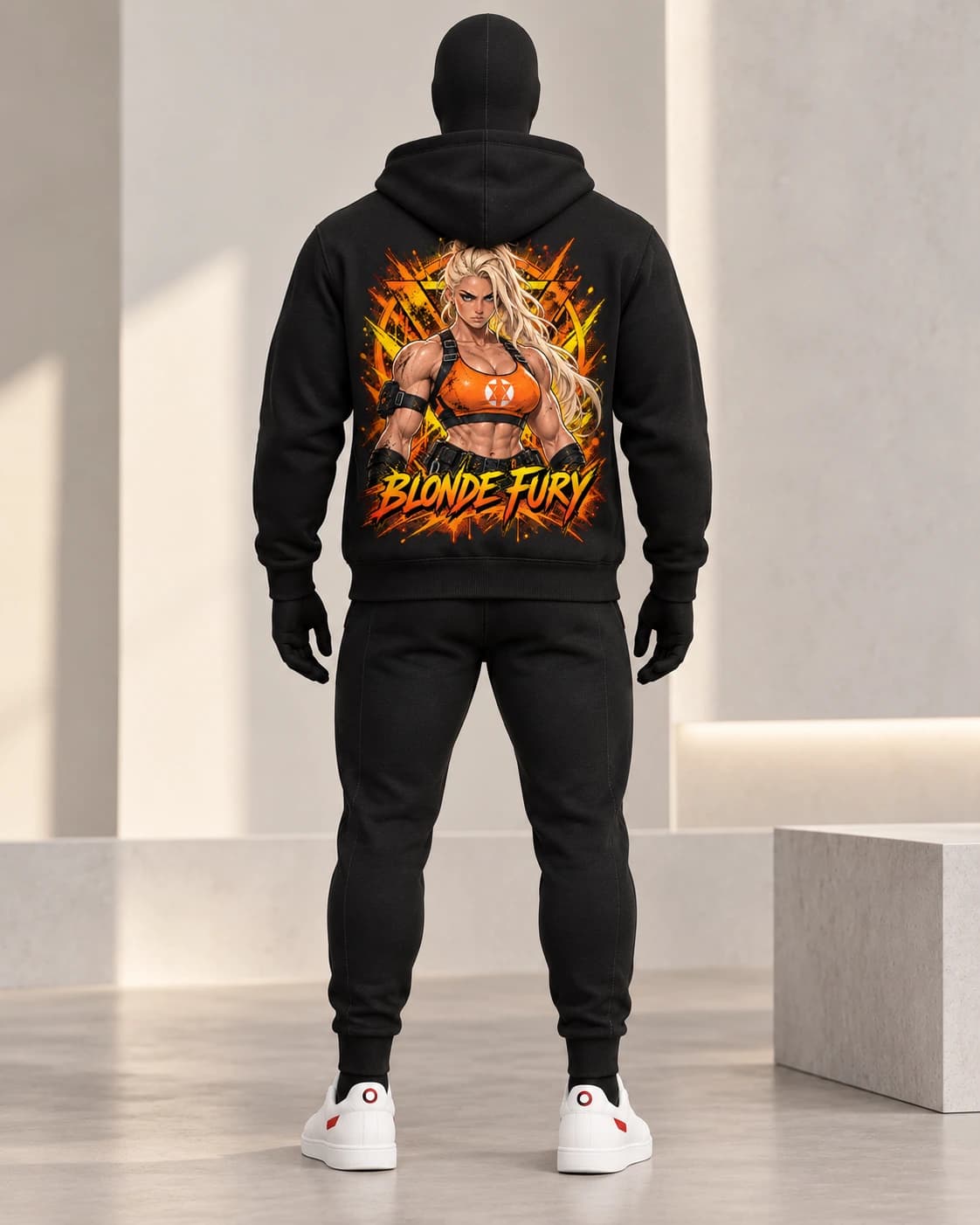 Blonde Fury · Gymrats Dark Series · Black · back