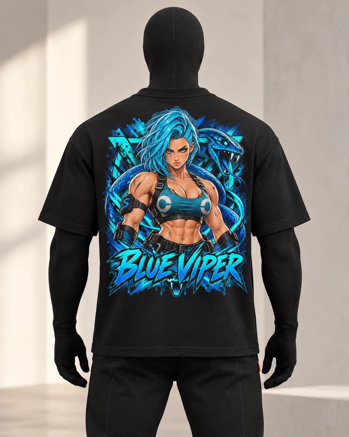 Blue Viper · Gymrats Dark Series · Black · back