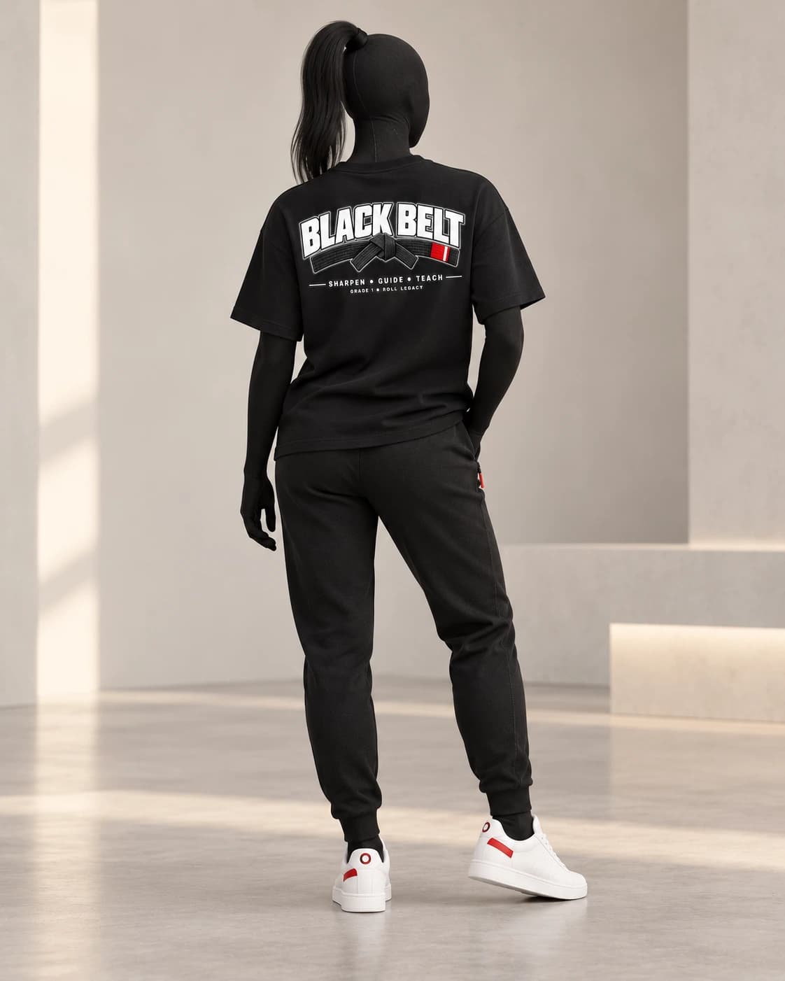 Black Belt · Grade 1 · Roll Legacy · Black · back