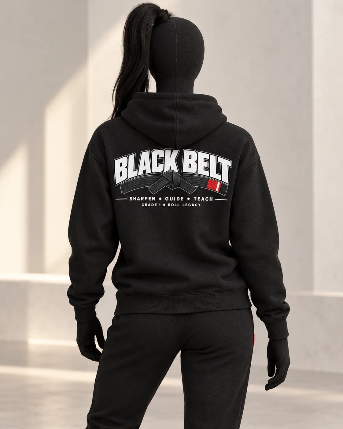 Black Belt · Grade 1 · Roll Legacy · Black · back