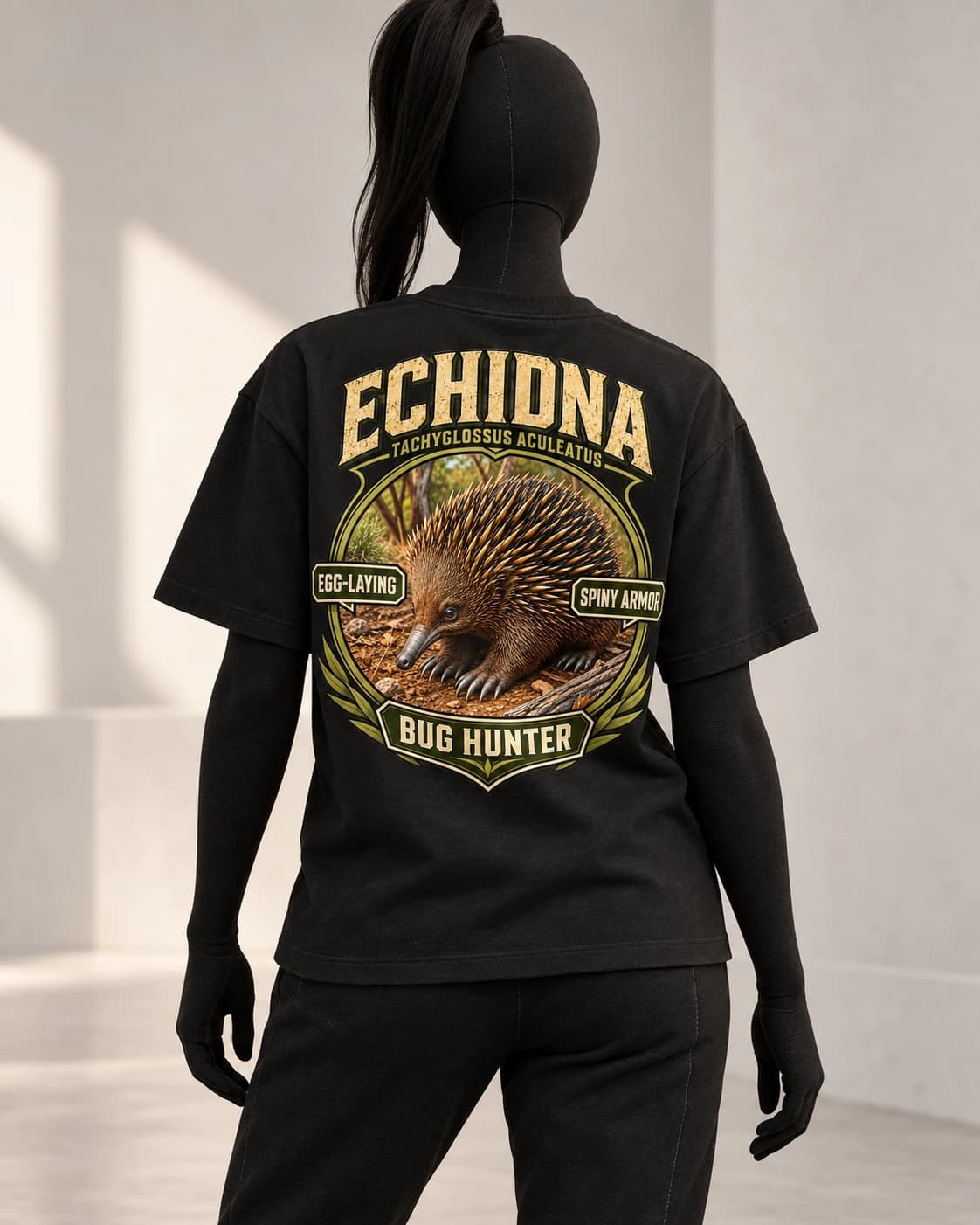 Echidna · Stranger Animals · Black · back