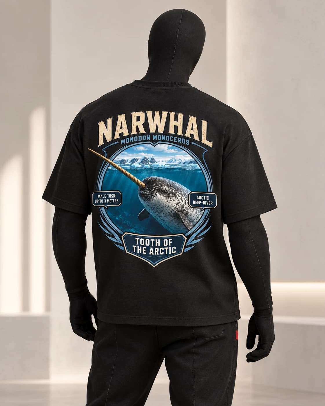 Narwhal · Stranger Animals · Black · back
