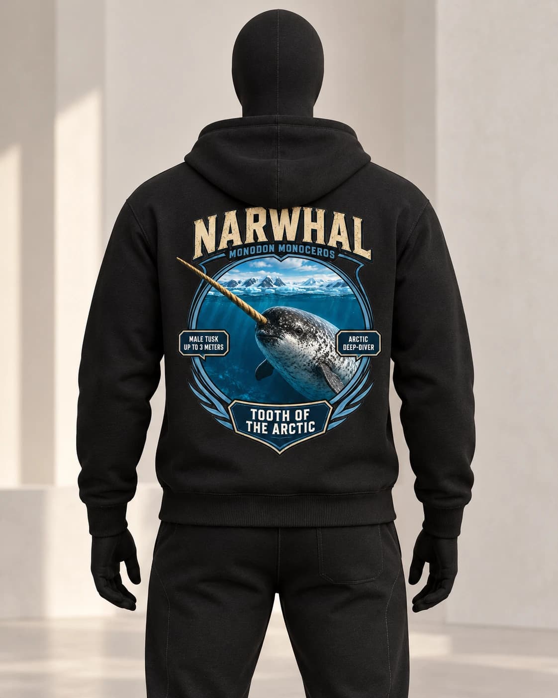 Narwhal · Stranger Animals · Black · back