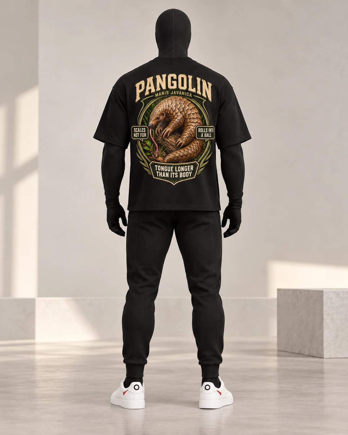 Pangolin · Stranger Animals · Black · back