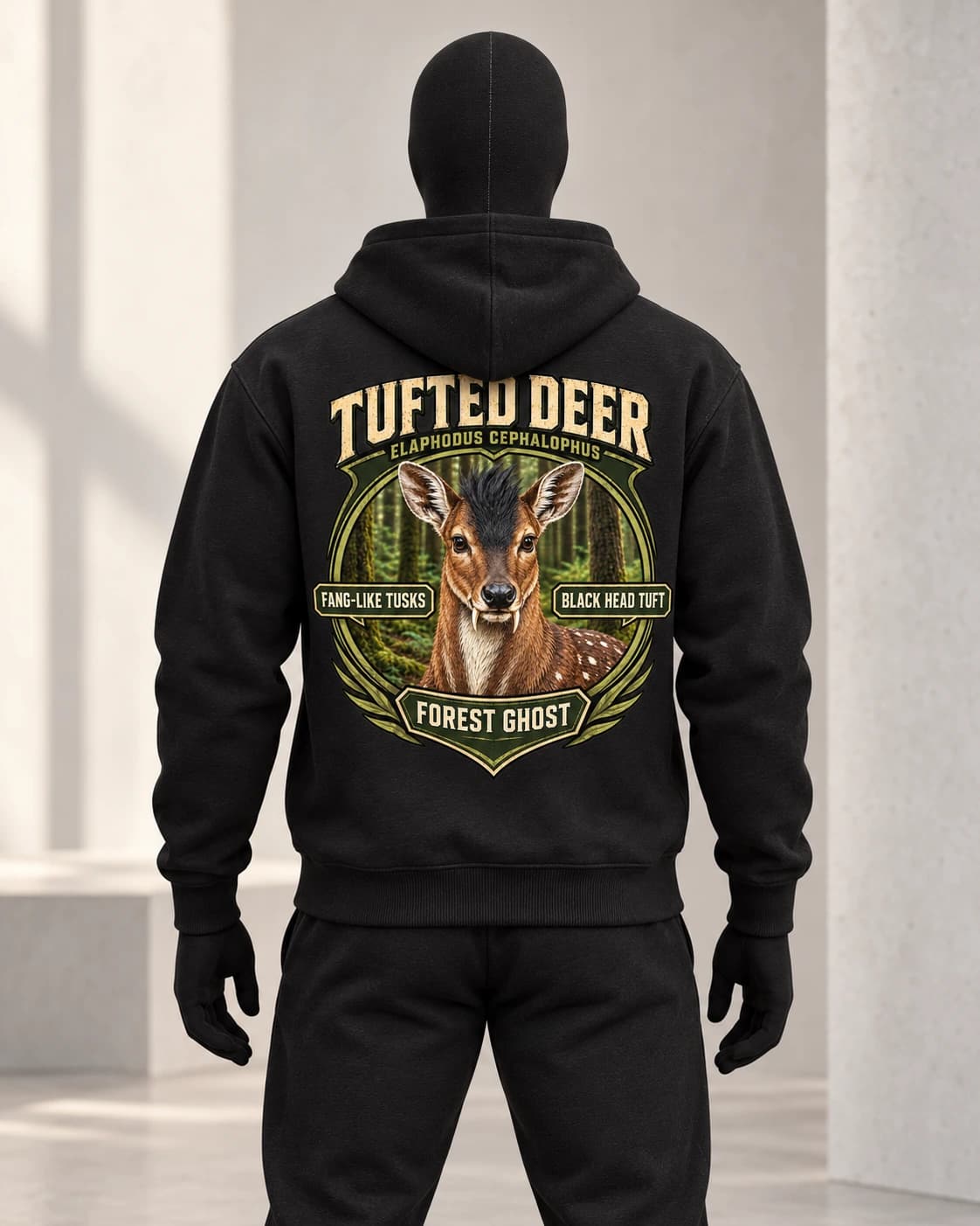 Tufted Deer · Stranger Animals · Black · back