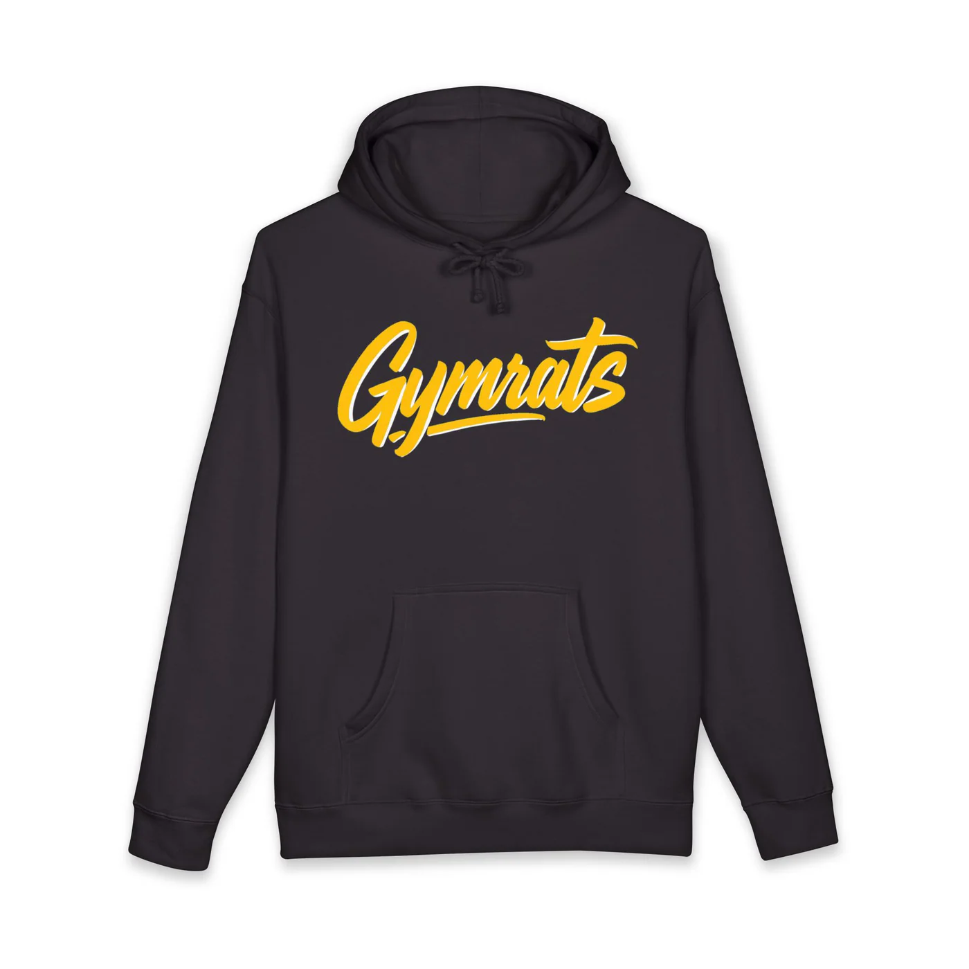 Blonde Fury black hoodie garment front mockup