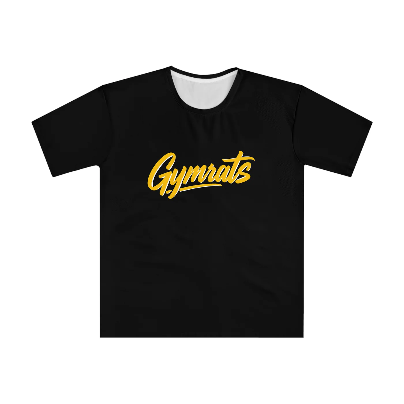 Blonde Fury black performance tee garment front mockup