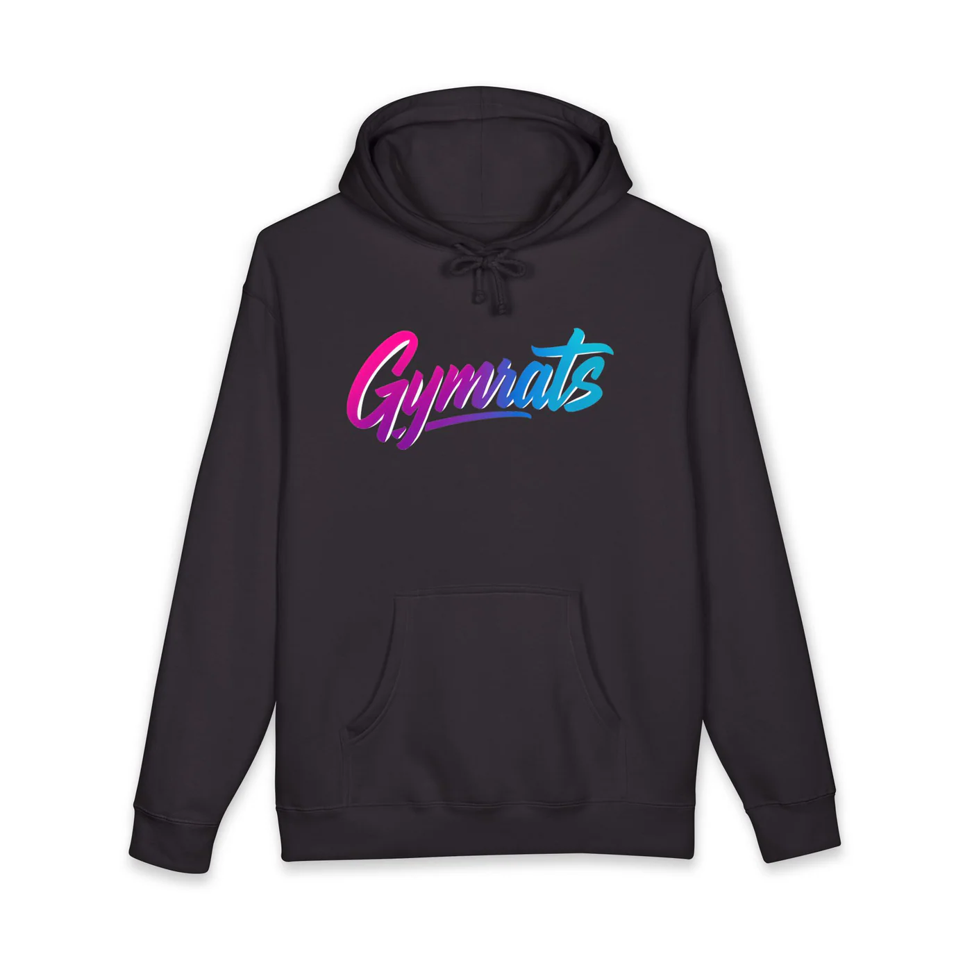 Candy Crusher black hoodie garment front mockup