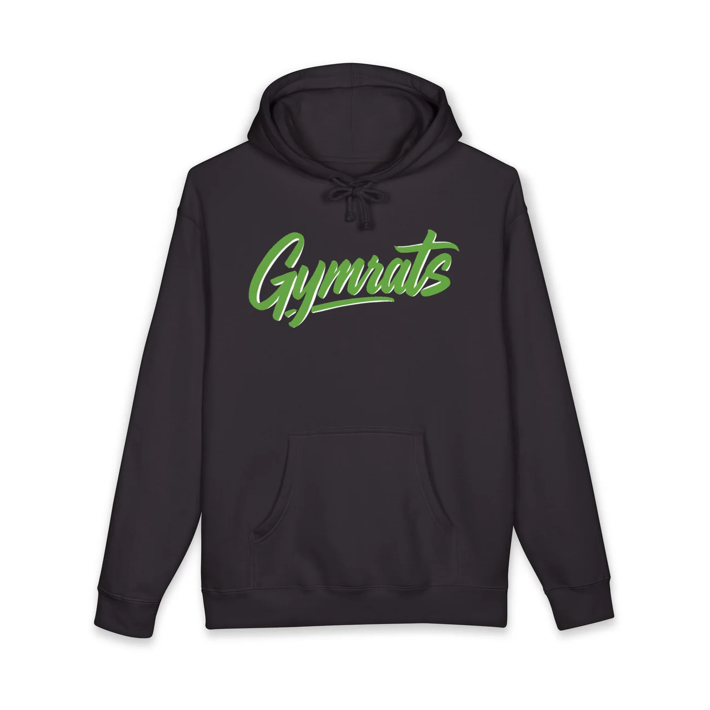 Emerald Beast black hoodie garment front mockup