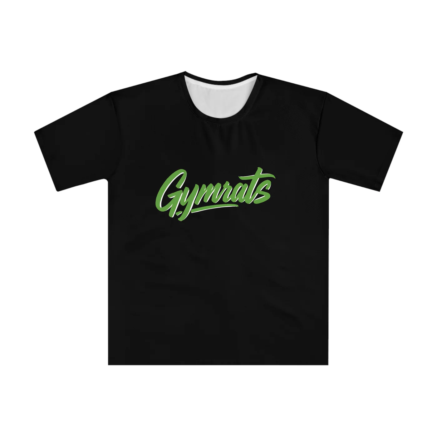 Emerald Beast black performance tee garment front mockup