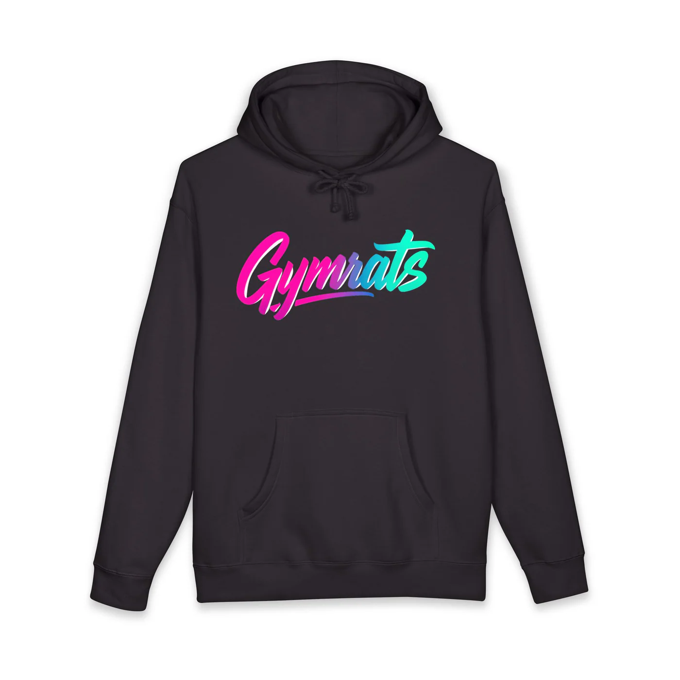 Golden Claw black hoodie garment front mockup