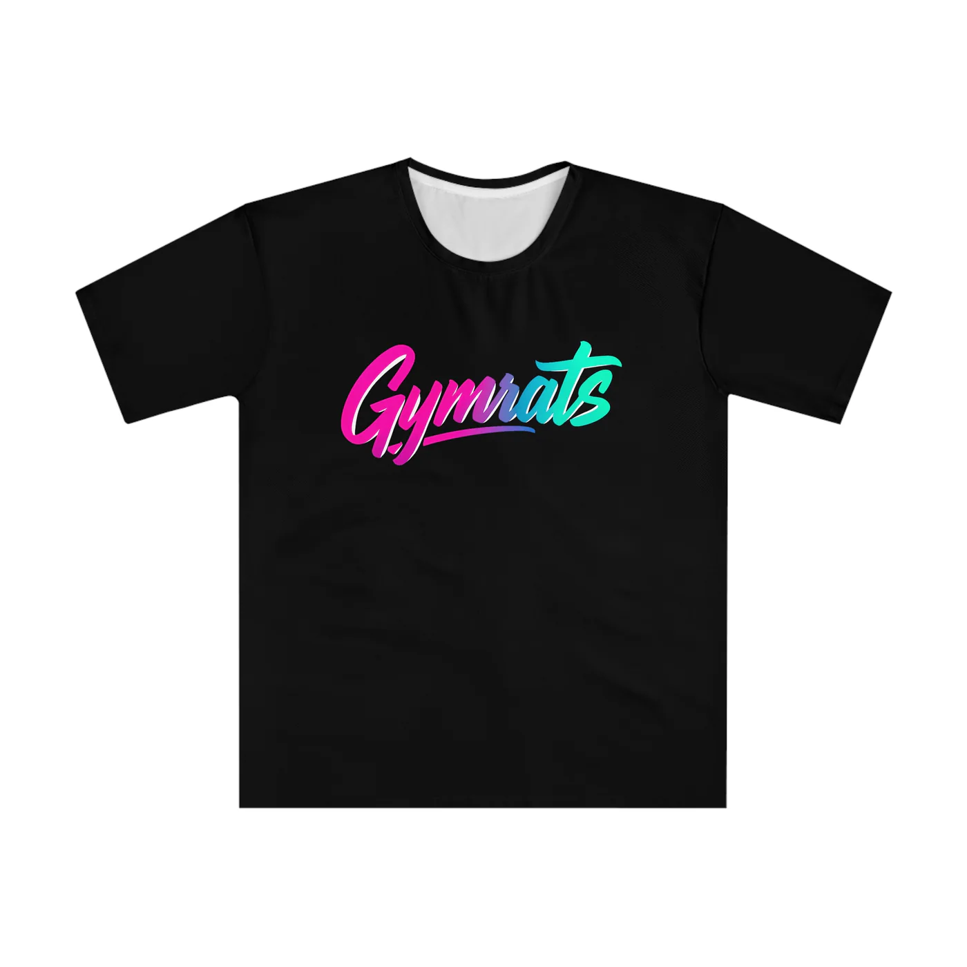 Golden Claw black performance tee garment front mockup