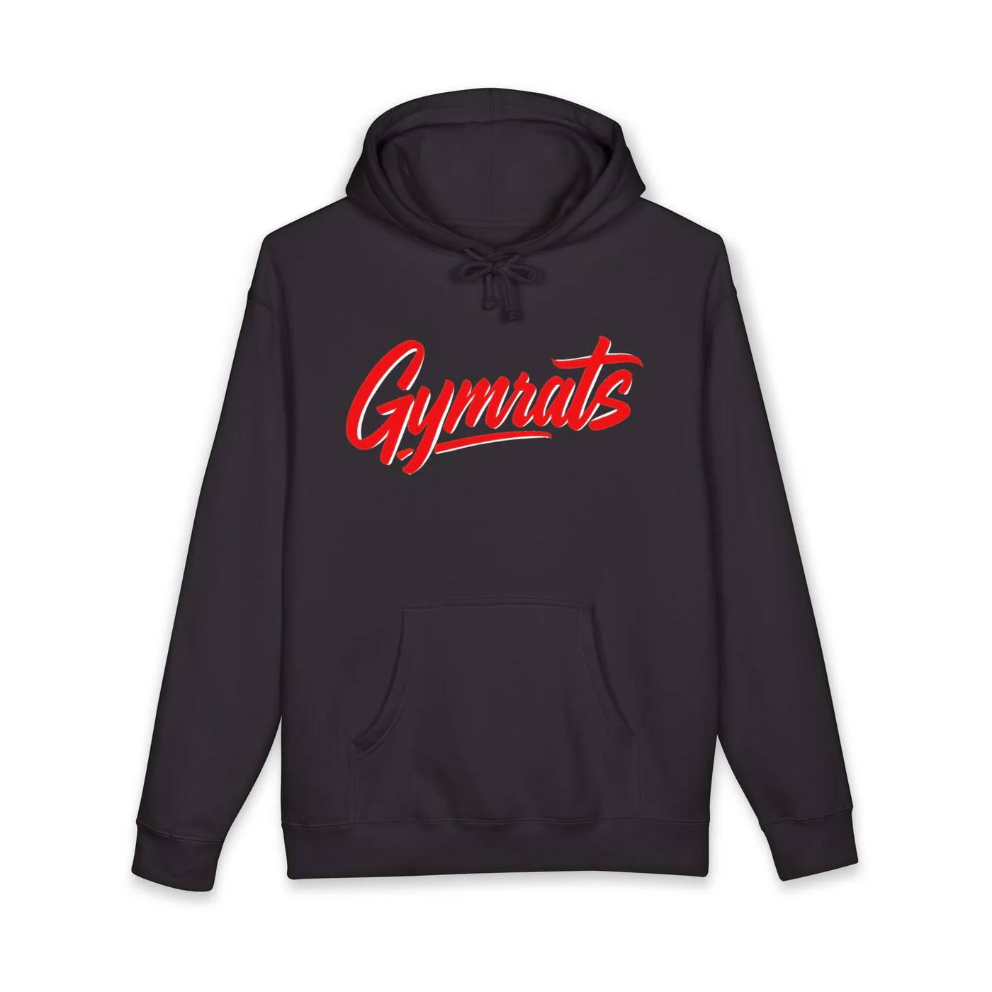 Red Venom black hoodie garment front mockup