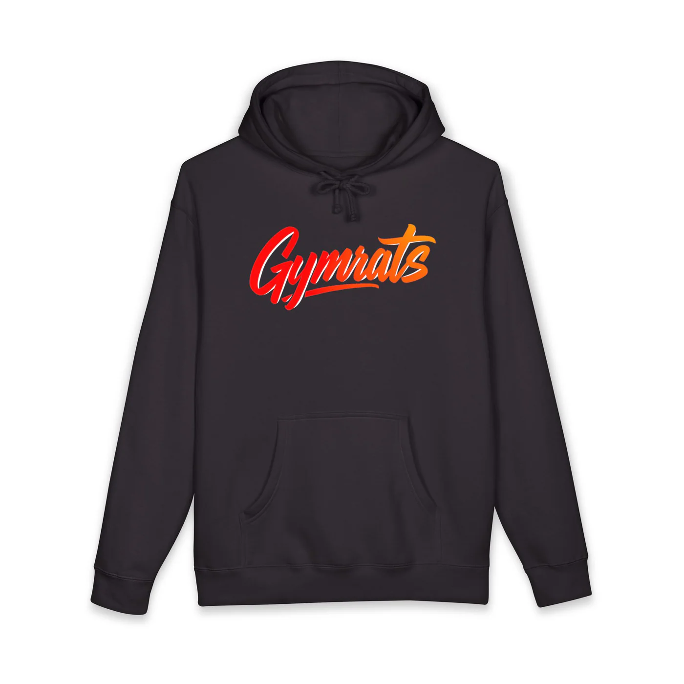Wild Ember black hoodie garment front mockup