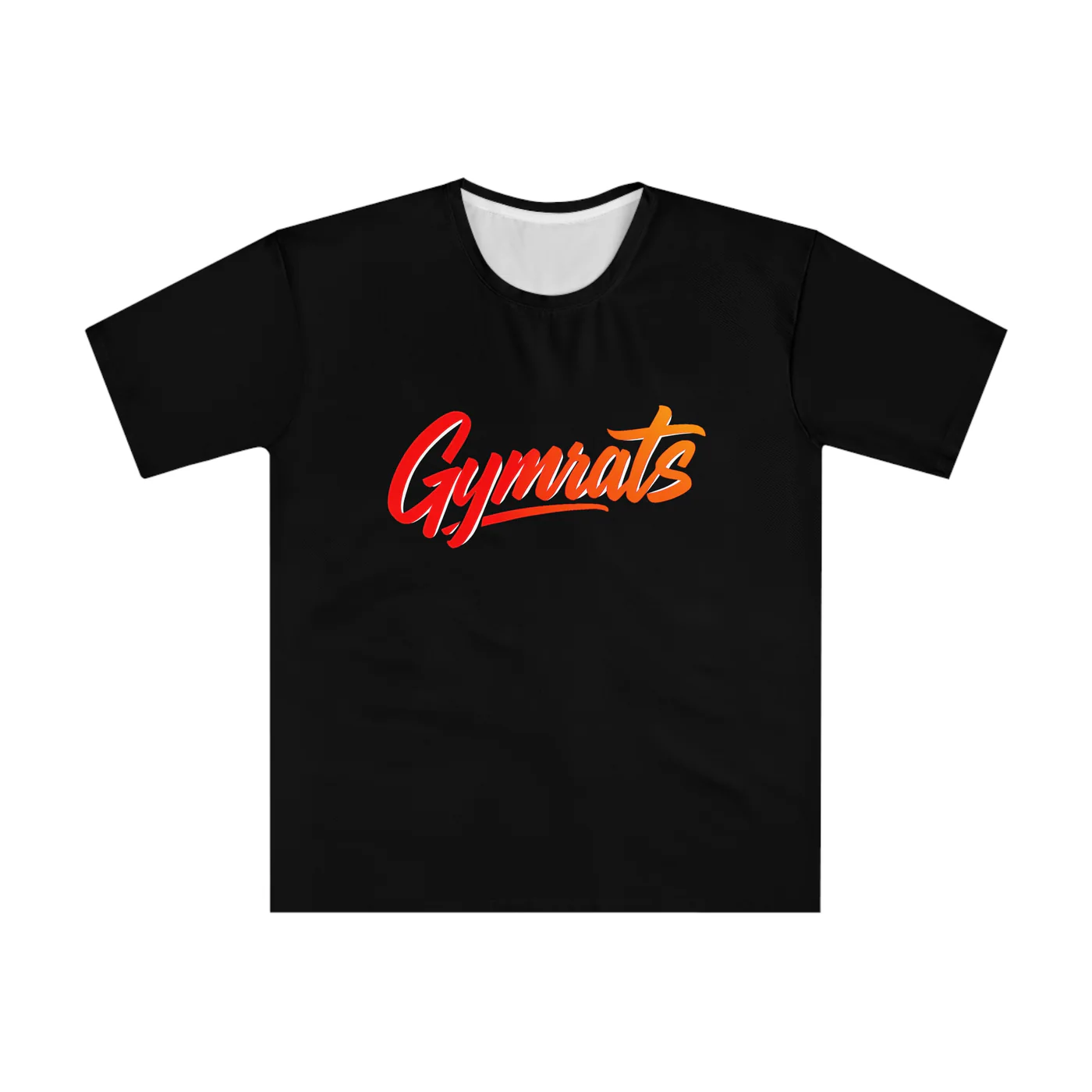 Wild Ember black performance tee garment front mockup