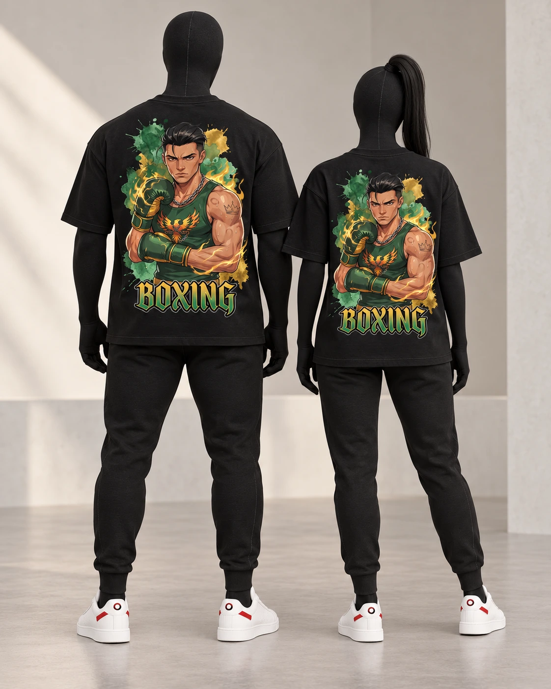 Boxing · Fighters · Black · back