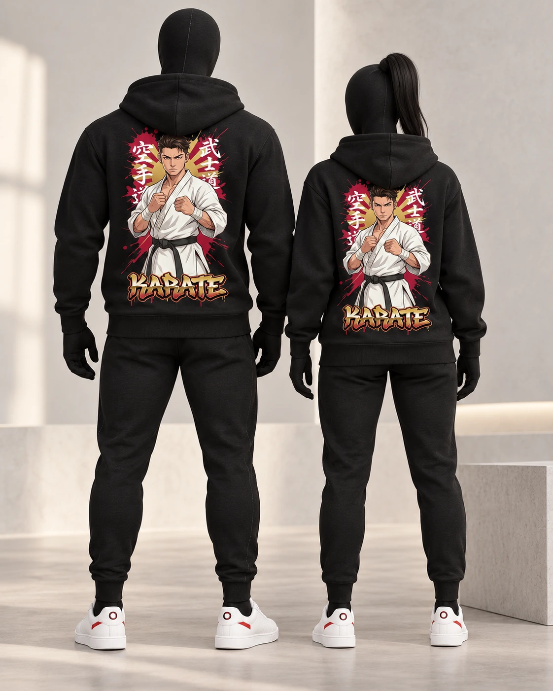 Karate · Fighters · Black · back