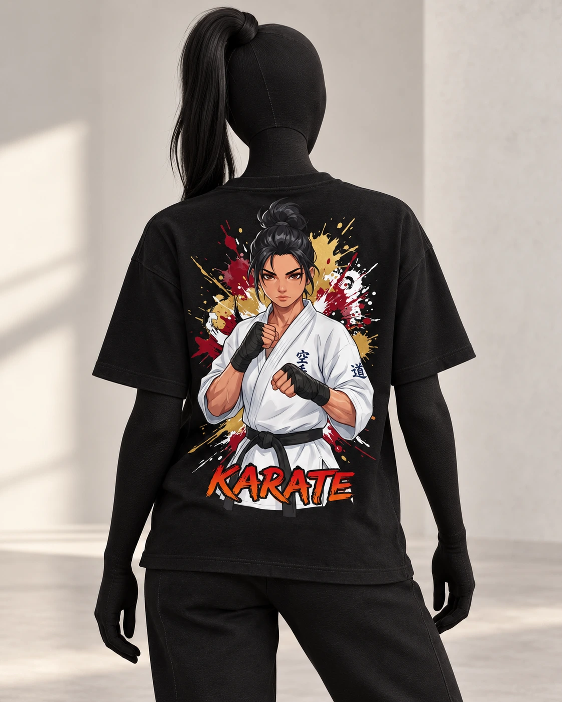 Karate · Fighters · Black · back