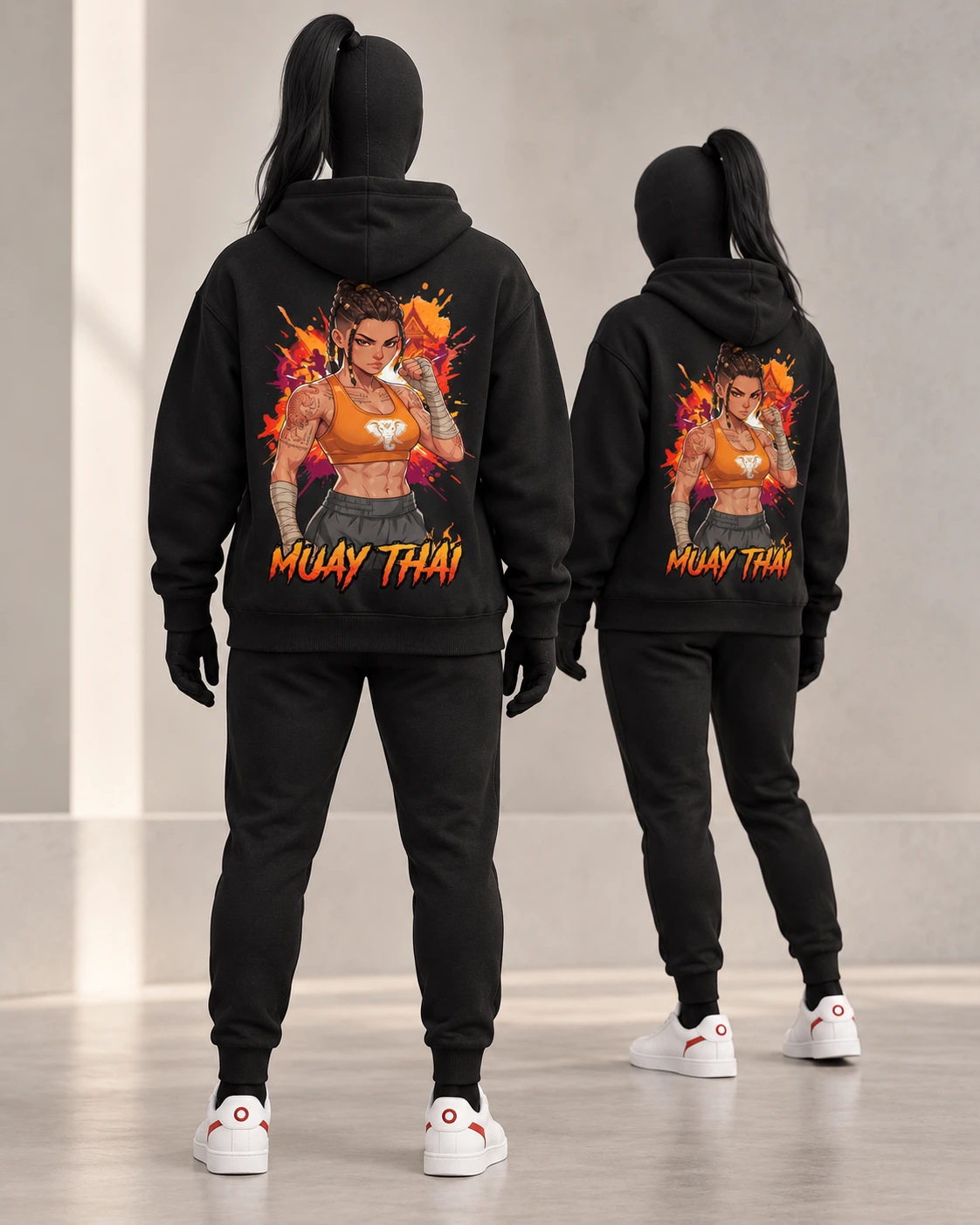Muay Thai · Fighters · Black · back