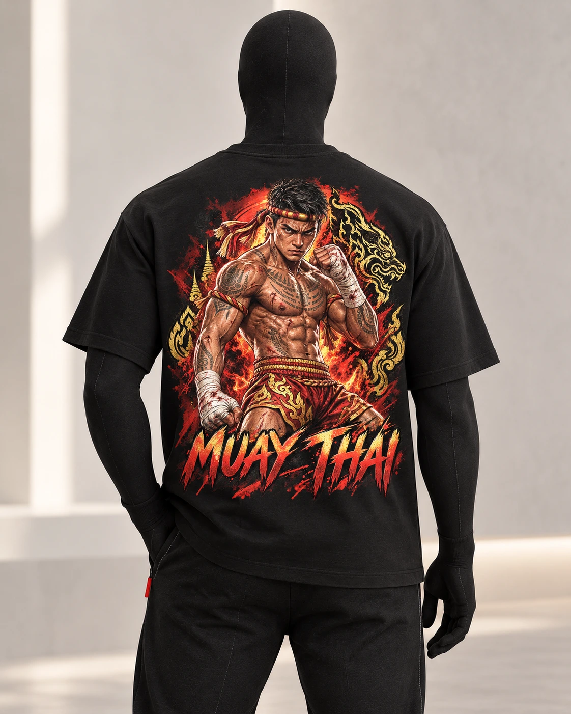 Muay Thai · Fighters Dark Series · Black · back