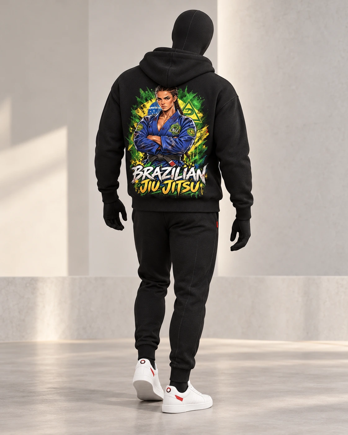 BJJ · Fighters Dark Series · Black · back
