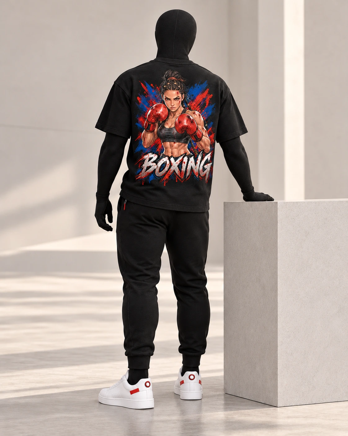 Boxing · Fighters Dark Series · Black · back