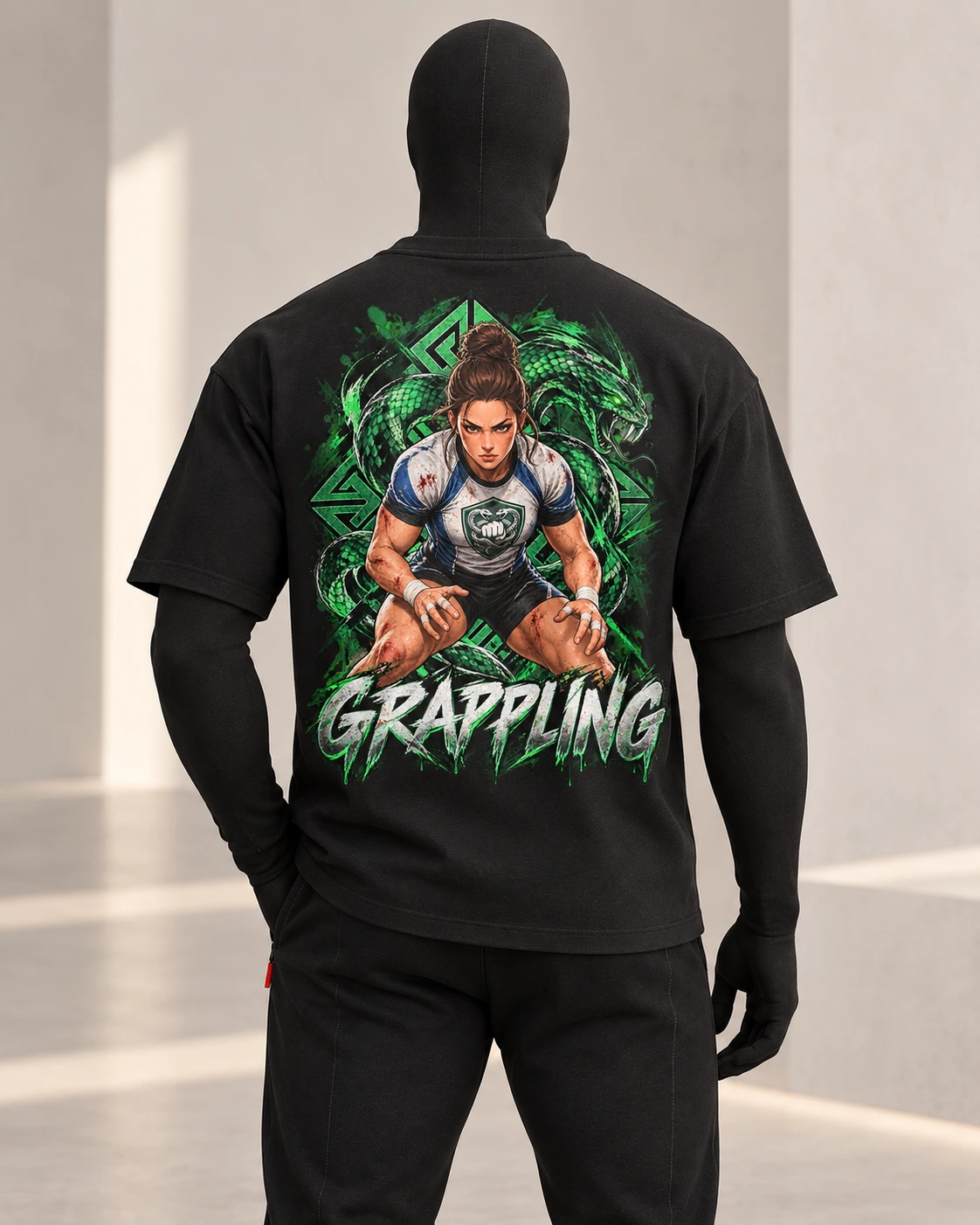 Grappling · Fighters Dark Series · Black · back