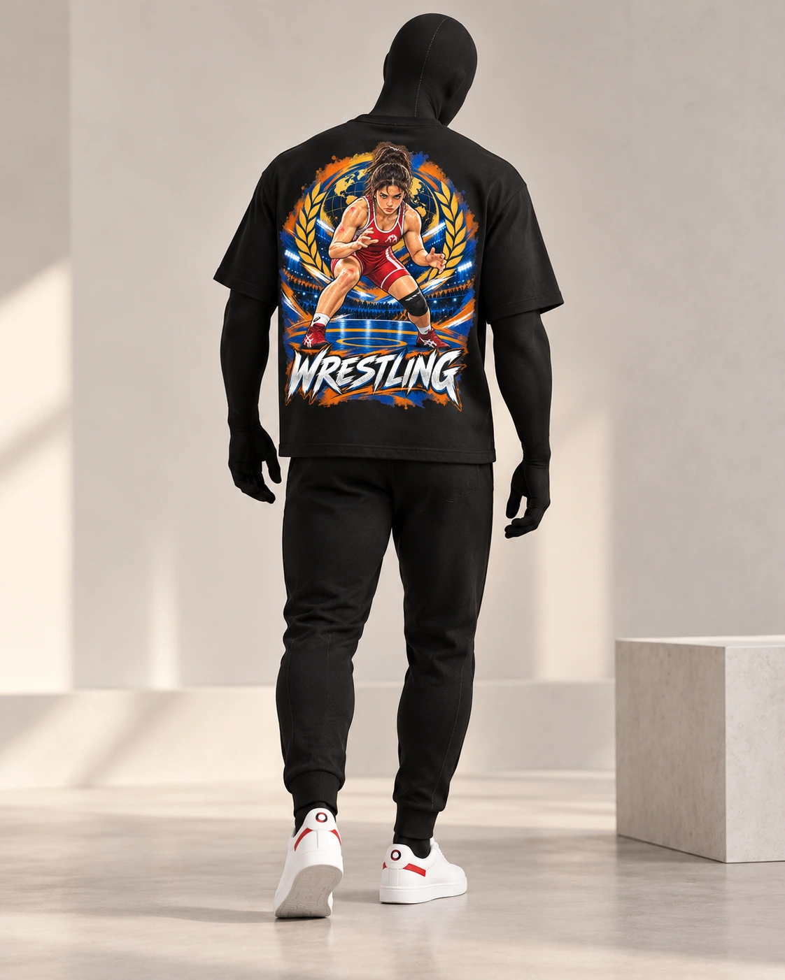 Wrestling · Fighters Dark Series · Black · back