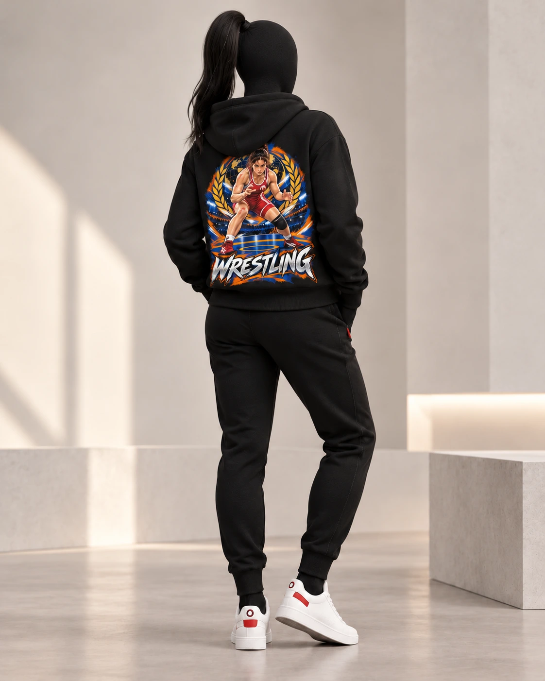 Wrestling · Fighters Dark Series · Black · back