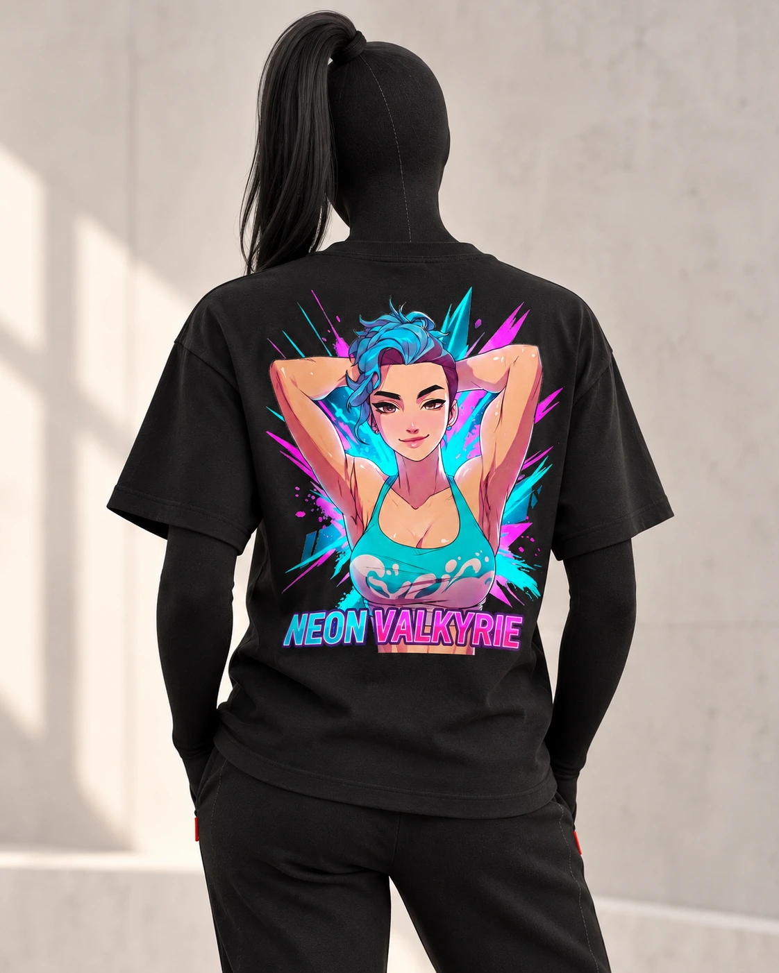 Neon Valkyrie · Gymrats · Black · back
