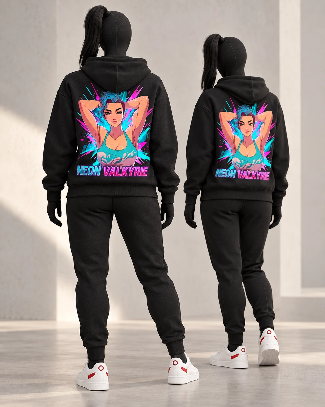 Neon Valkyrie · Gymrats · Black · back