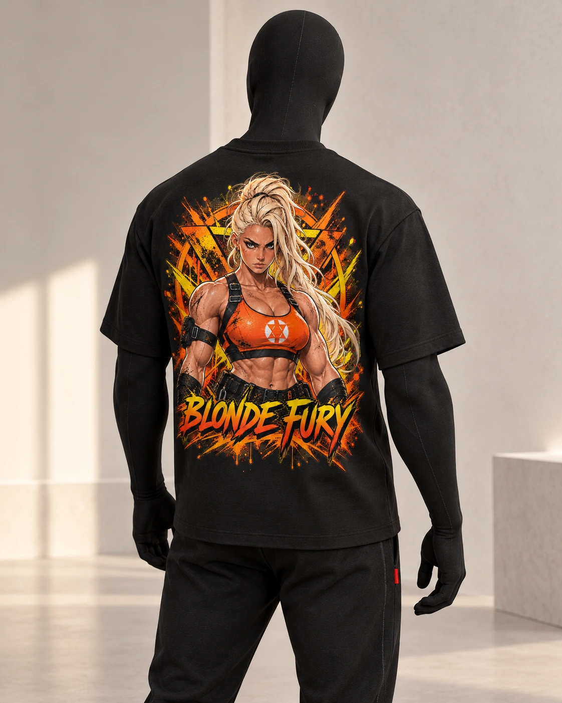 Blonde Fury · Gymrats Dark Series · Black · back