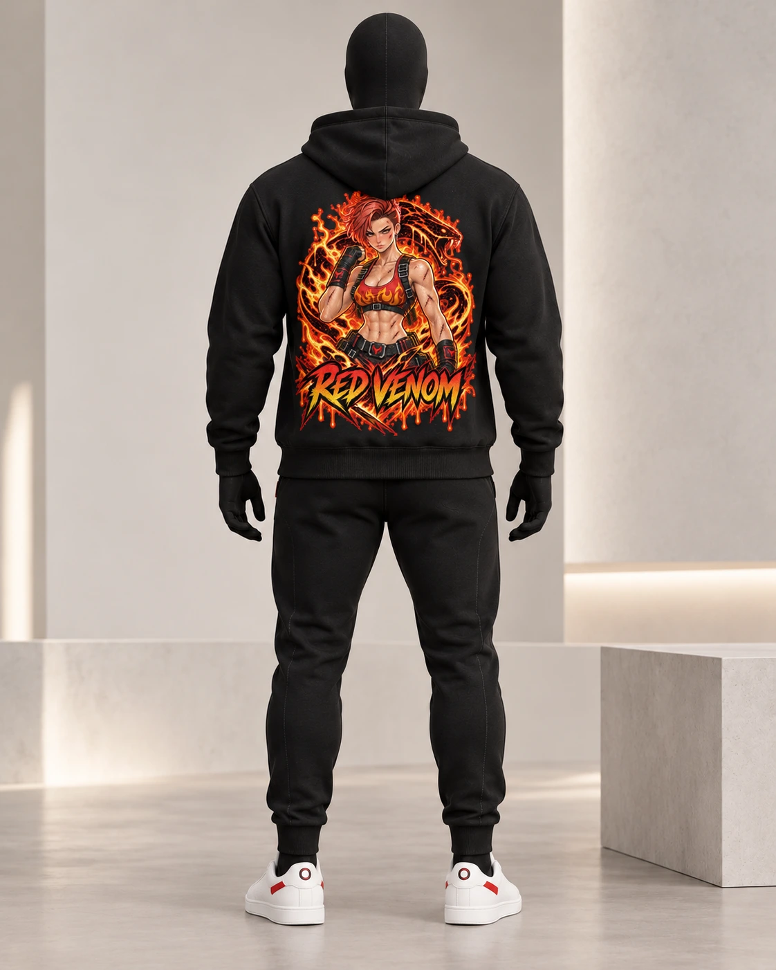 Red Venom · Gymrats Dark Series · Black · back