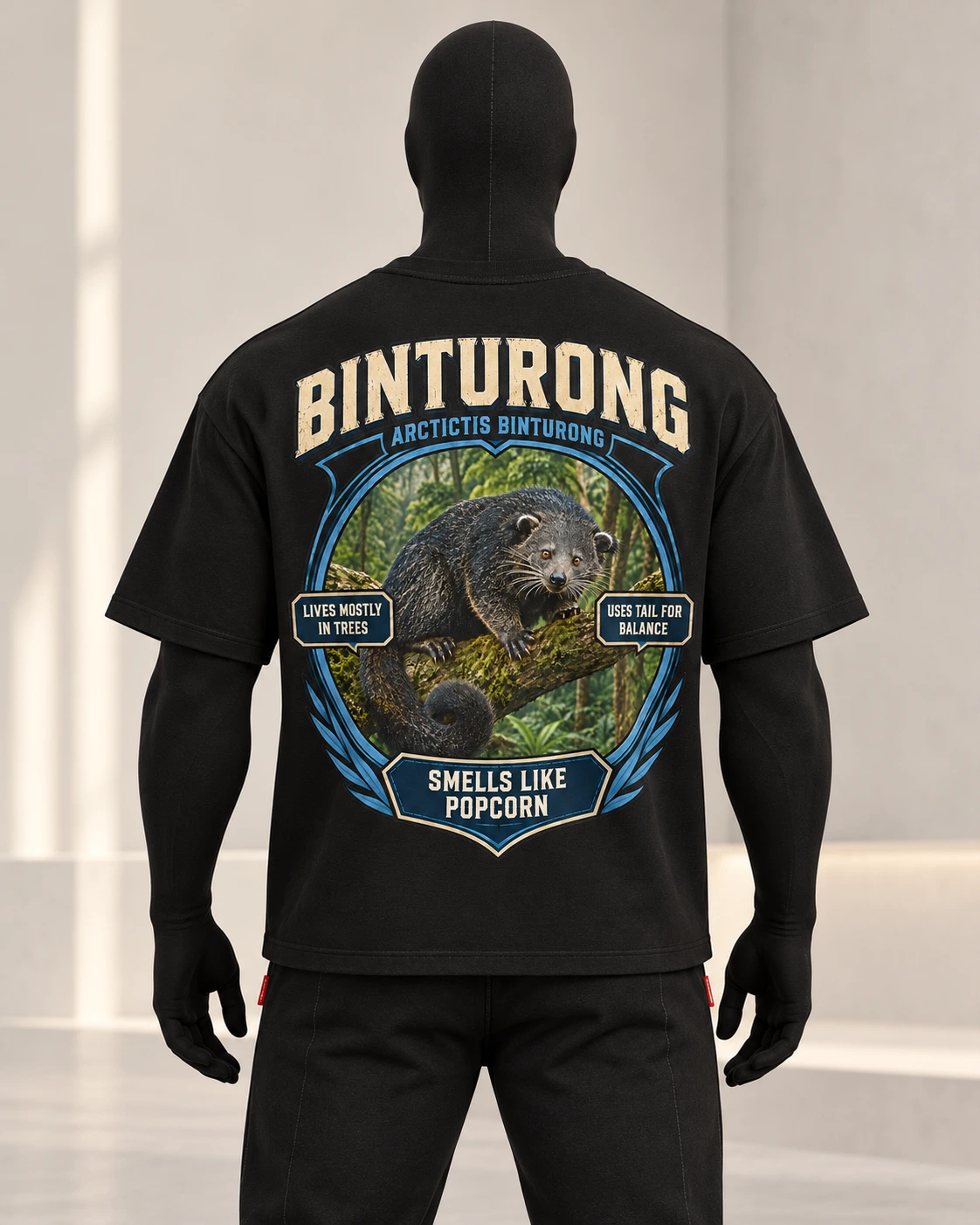 Binturong · Stranger Animals · Black · back