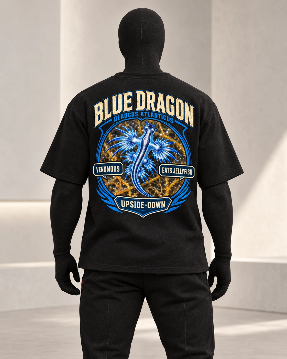 Blue Dragon · Stranger Animals · Black · back