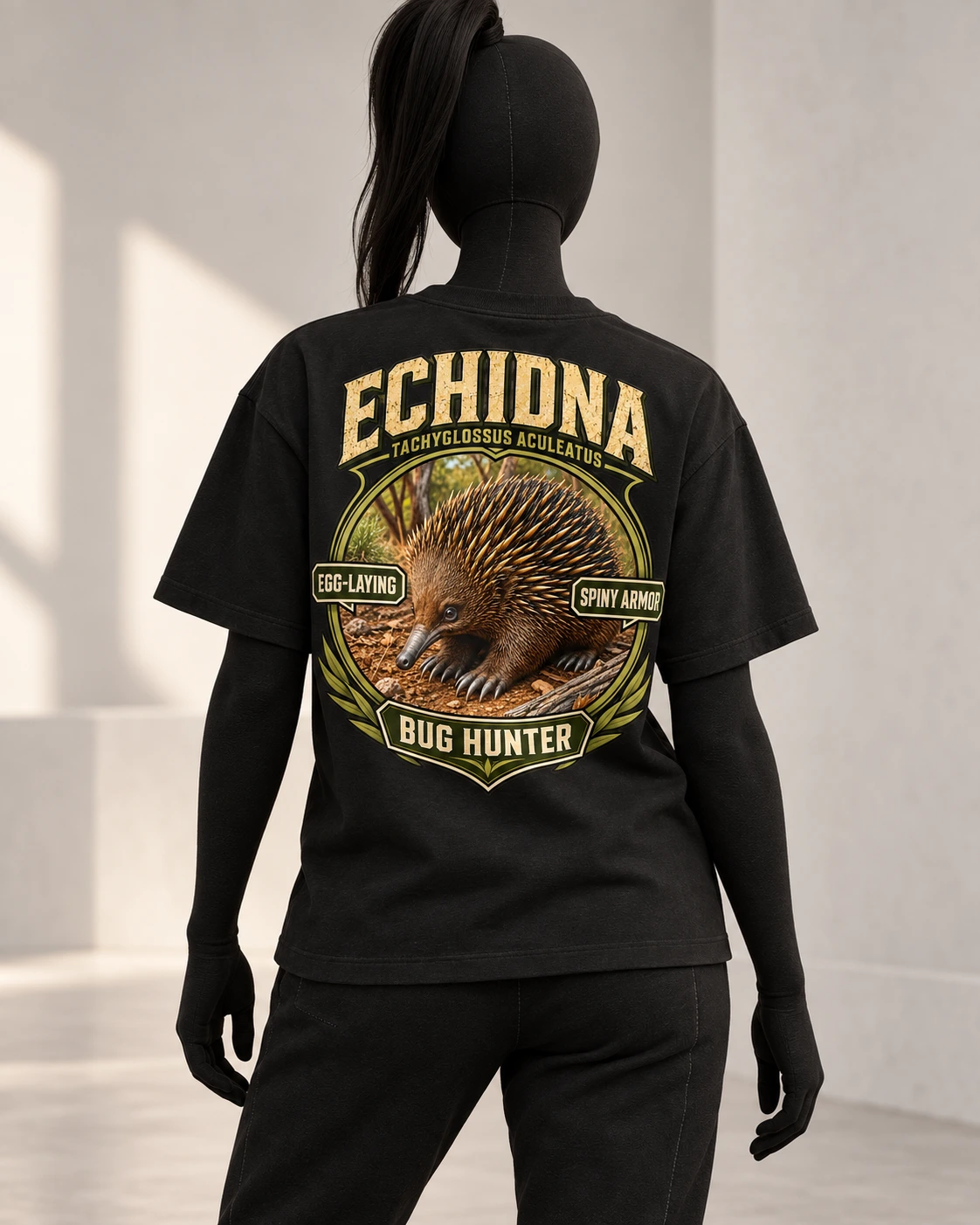 Echidna · Stranger Animals · Black · back