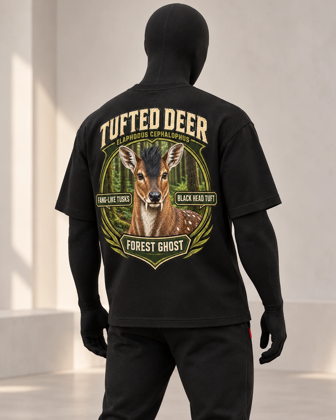 Tufted Deer · Stranger Animals · Black · back